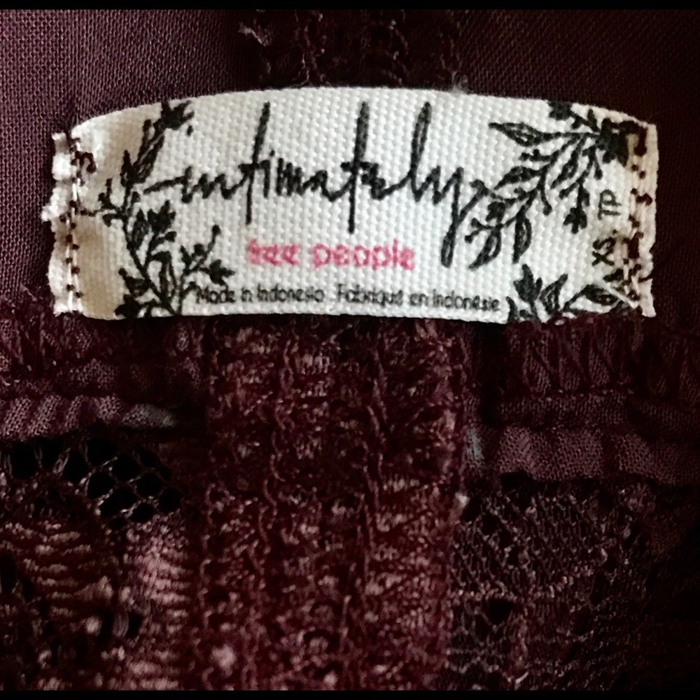 Free People She Swings Burgundy A-Line Dress, XS - Picture 8 of 8